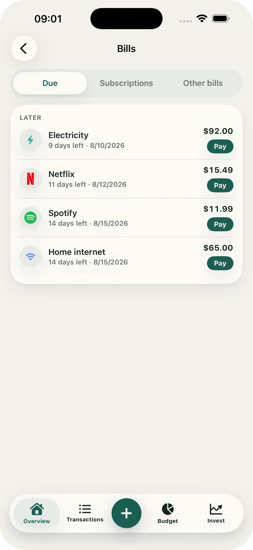 Vén Wallet app screenshot