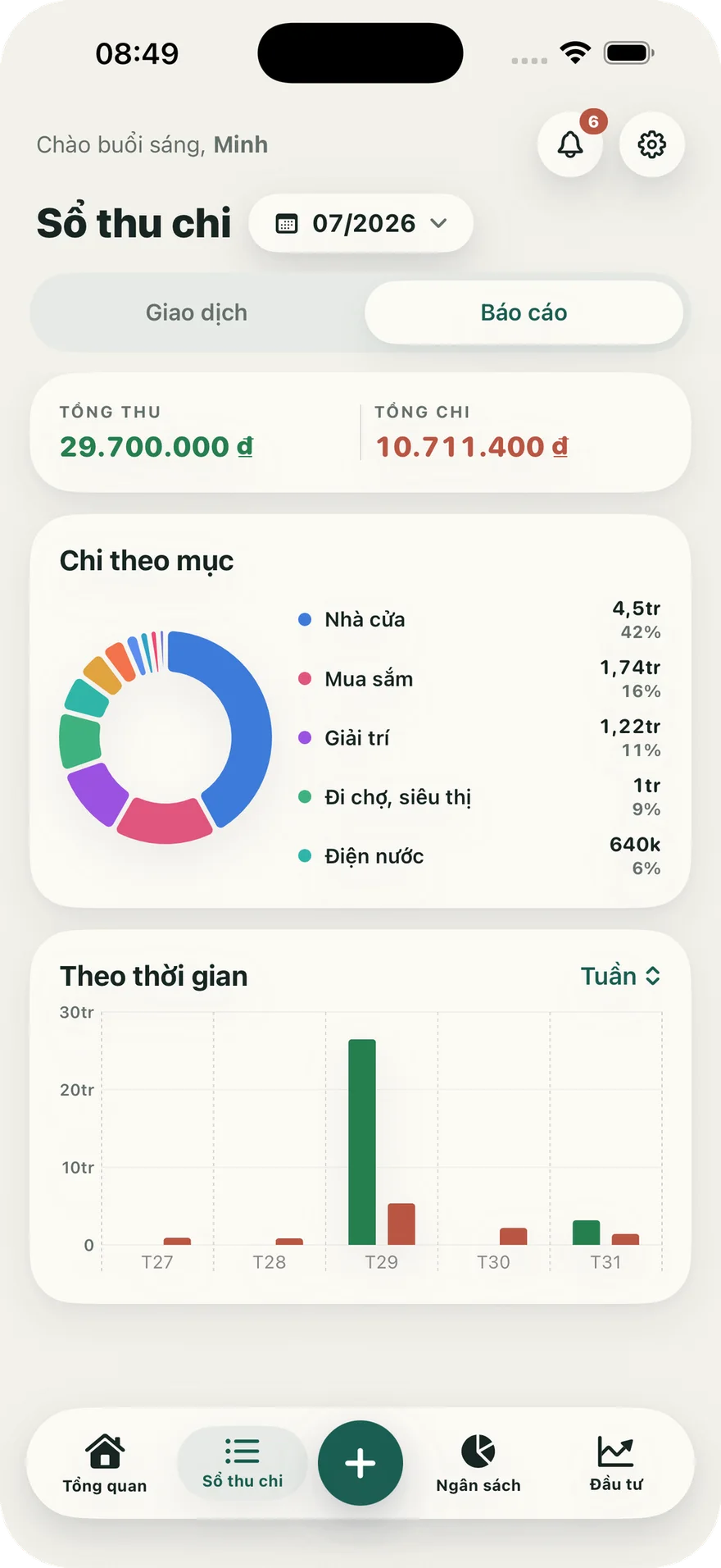 Ảnh chụp màn hình Vén Wallet