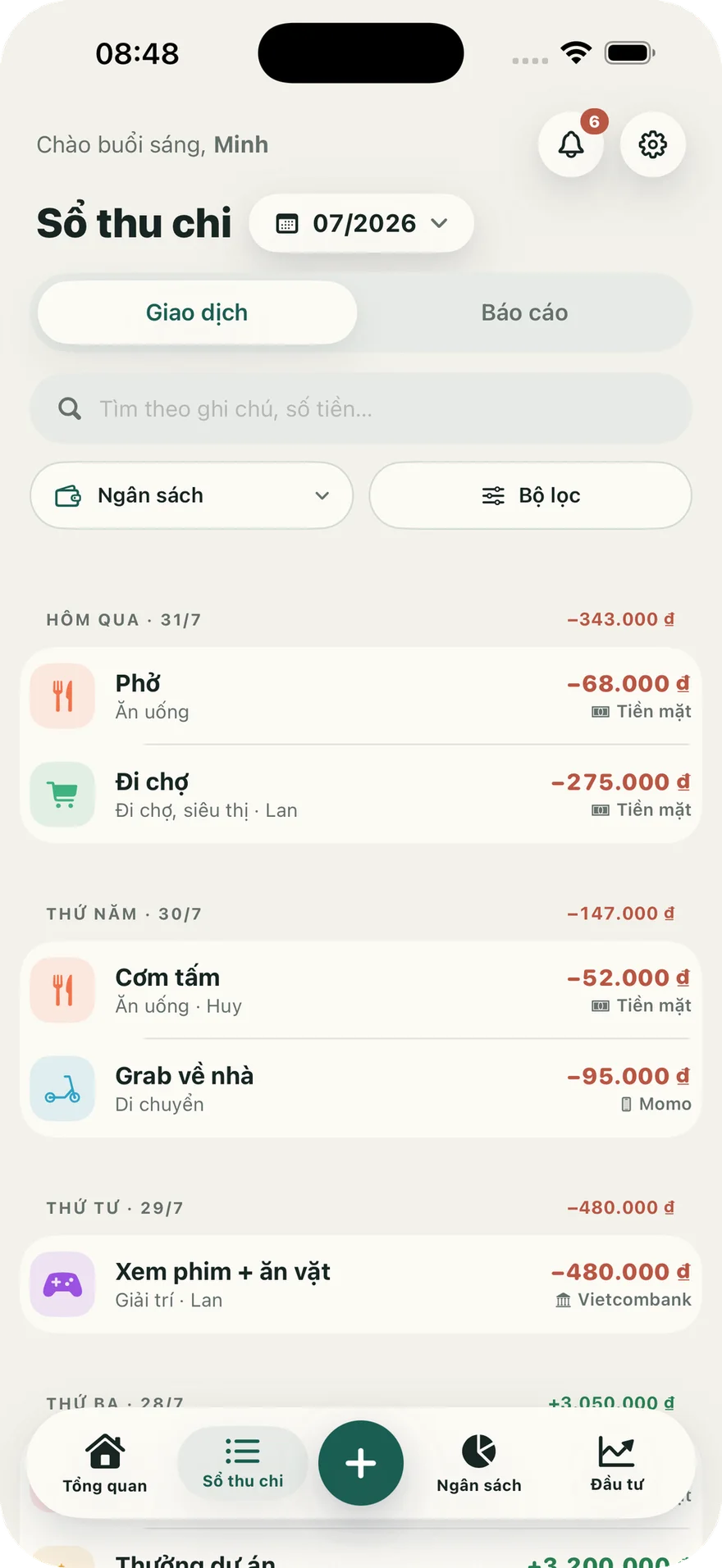Ảnh chụp màn hình Vén Wallet